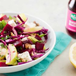 Beetroot & Red Cabbage Salad with Feta | Recipes with HarassedMom